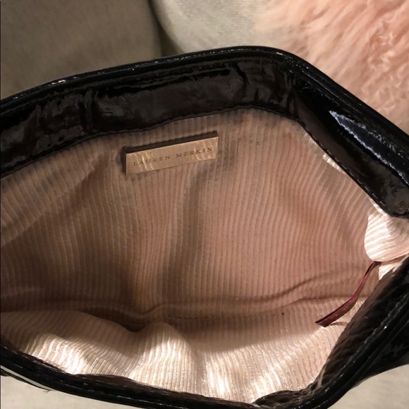 Lauren Merkin Black Patent Leather Clutch - Picture 3 of 4